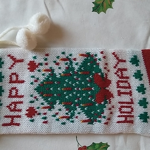 VINTAGE Knit Christmas Stocking - Picture 2 of 4